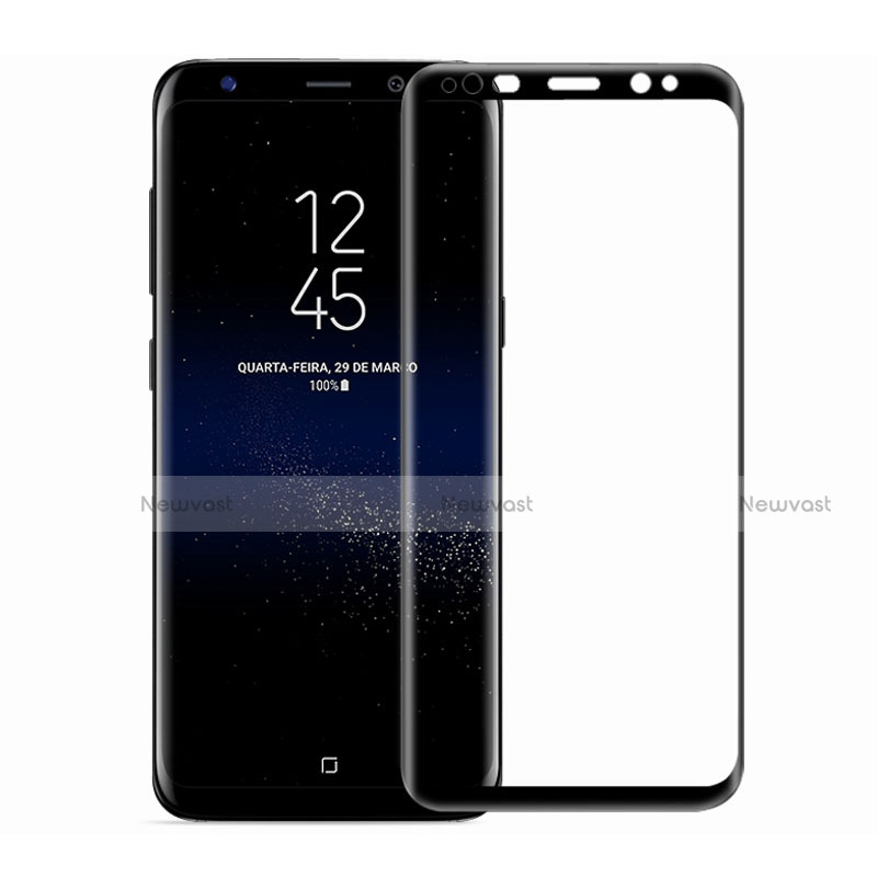 Ultra Clear Full Screen Protector Tempered Glass F03 for Samsung Galaxy S8 Plus Black