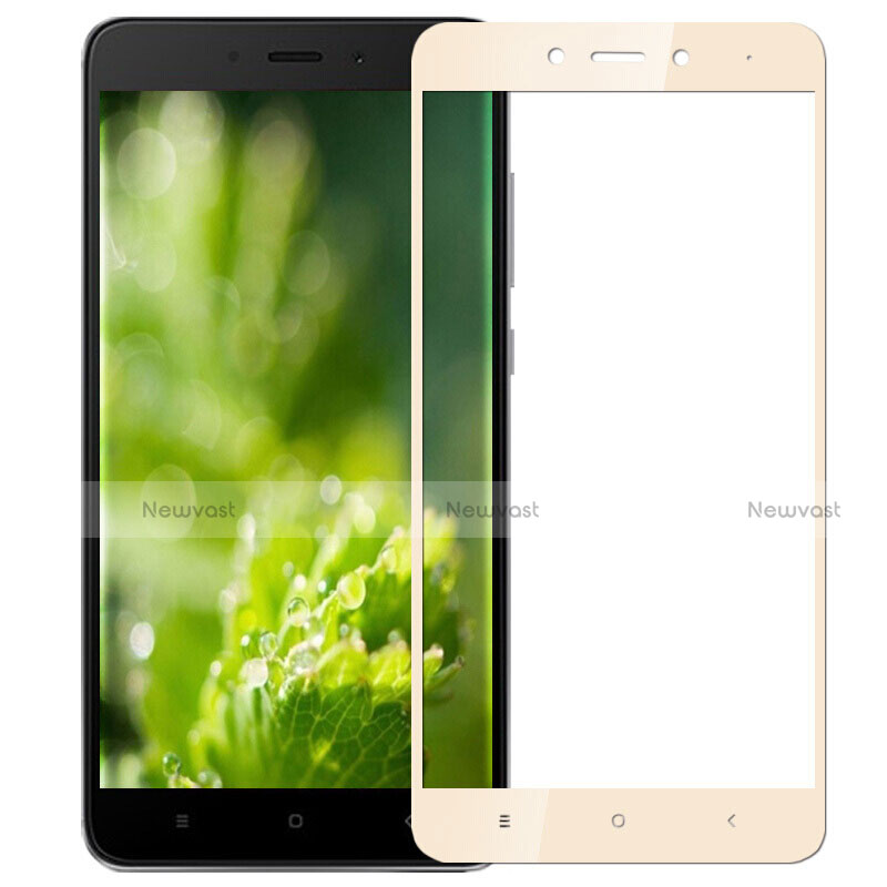 Ultra Clear Full Screen Protector Tempered Glass F03 for Xiaomi Redmi Note 4 Gold