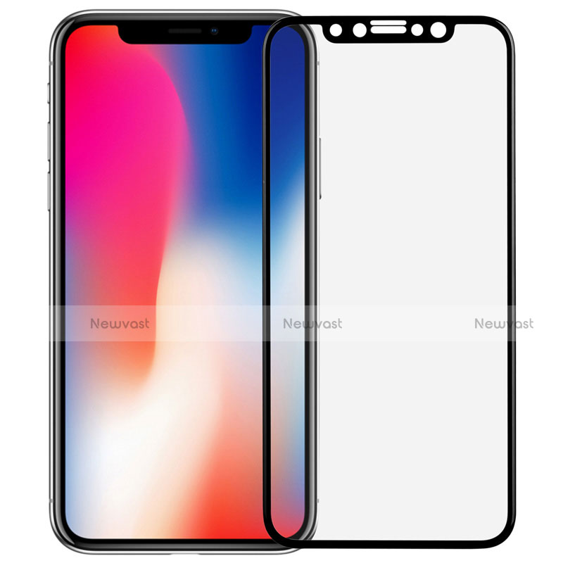 Ultra Clear Full Screen Protector Tempered Glass F04 for Apple iPhone Xs Black