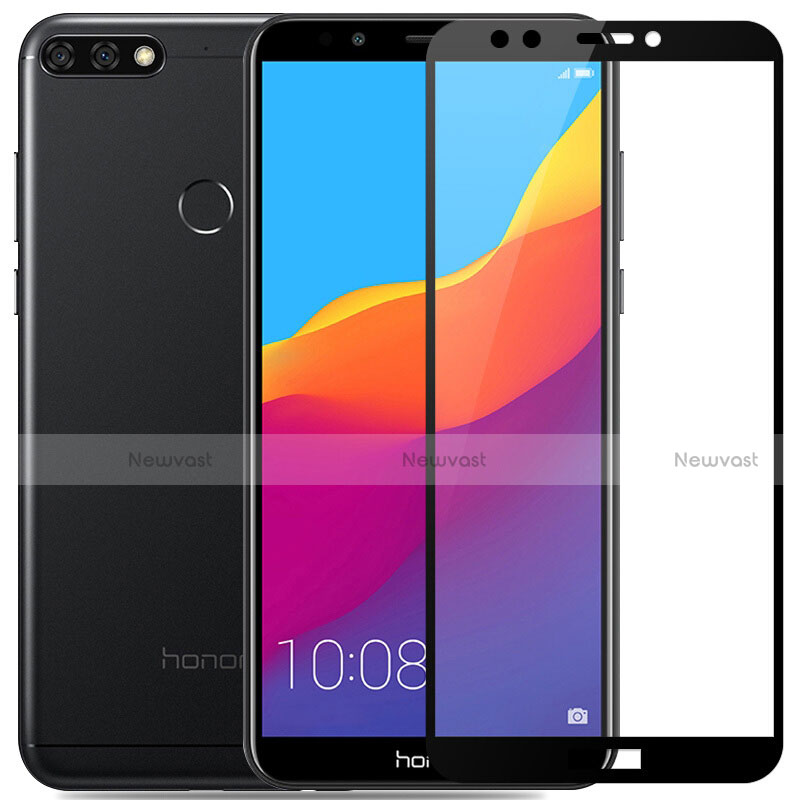 Ultra Clear Full Screen Protector Tempered Glass F04 for Huawei Honor 7C Black