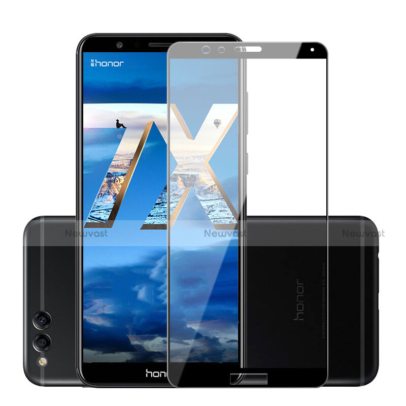 Ultra Clear Full Screen Protector Tempered Glass F04 for Huawei Honor 7X Black