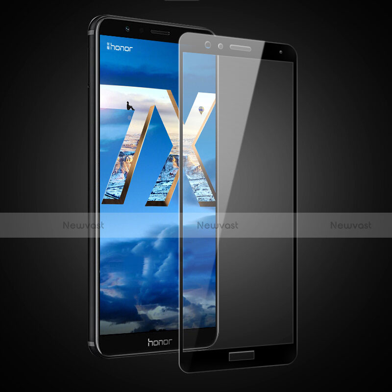 Ultra Clear Full Screen Protector Tempered Glass F04 for Huawei Honor 7X Black