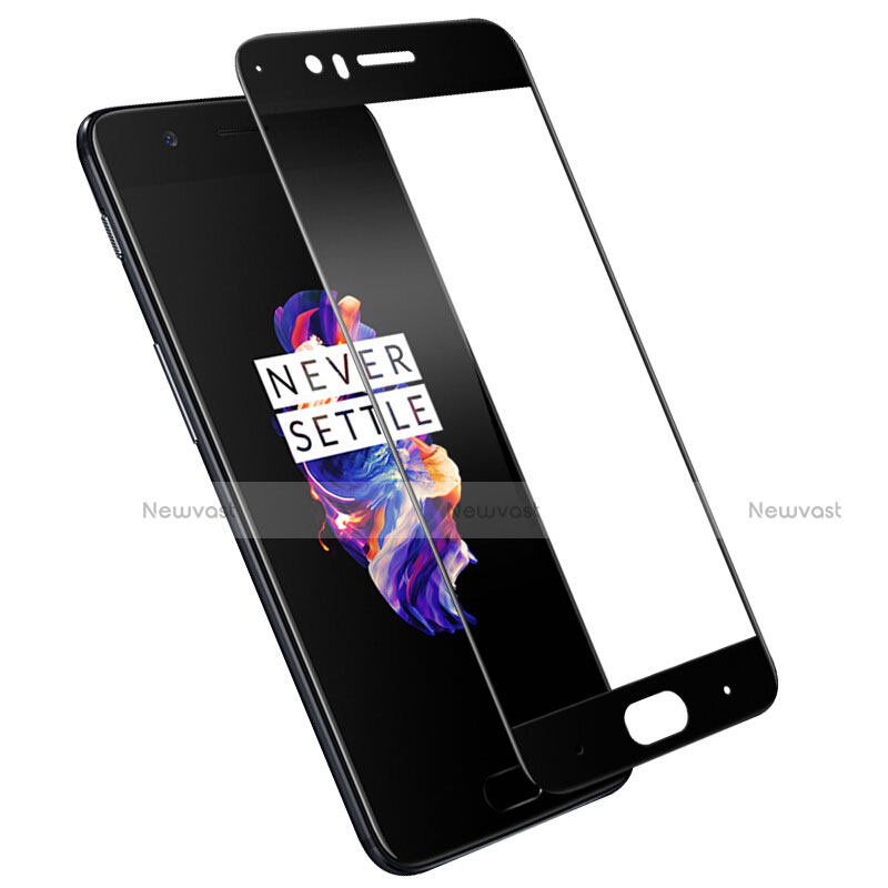 Ultra Clear Full Screen Protector Tempered Glass F04 for OnePlus 5 Black