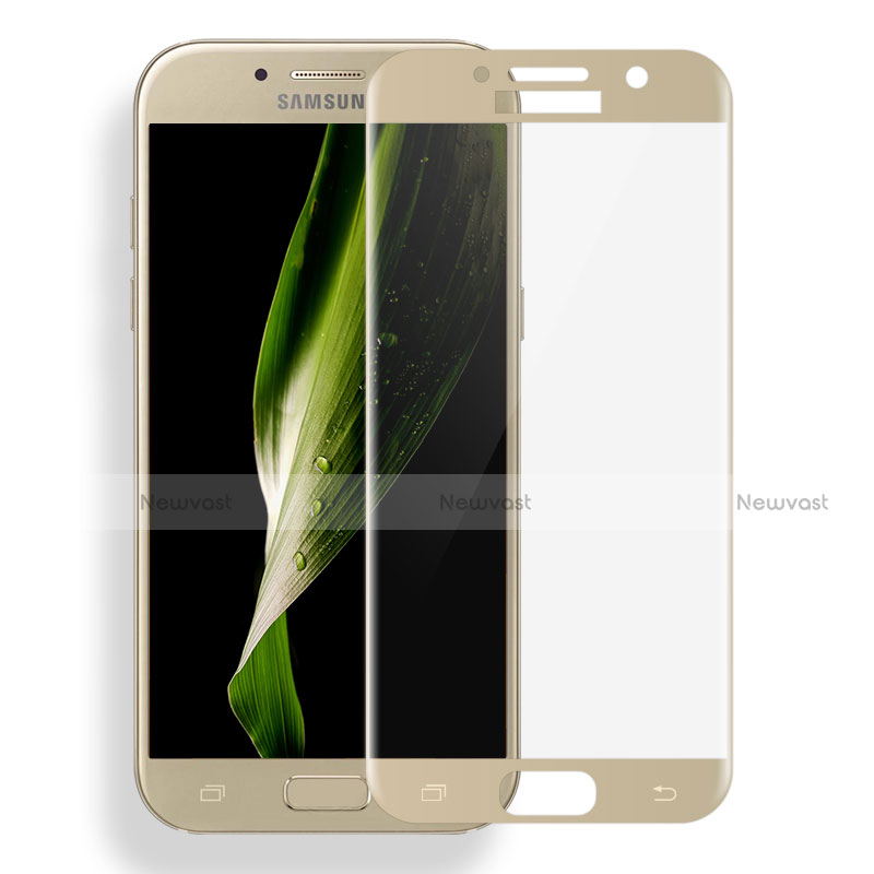 Ultra Clear Full Screen Protector Tempered Glass F04 for Samsung Galaxy A5 (2017) SM-A520F Gold