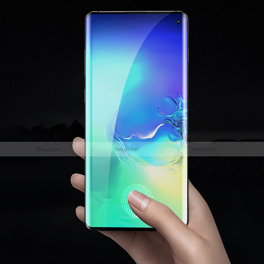 Ultra Clear Full Screen Protector Tempered Glass F04 for Samsung Galaxy S10 5G Black