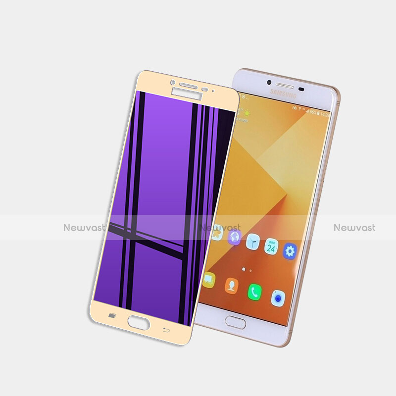 Ultra Clear Full Screen Protector Tempered Glass F05 for Samsung Galaxy C5 SM-C5000 Gold