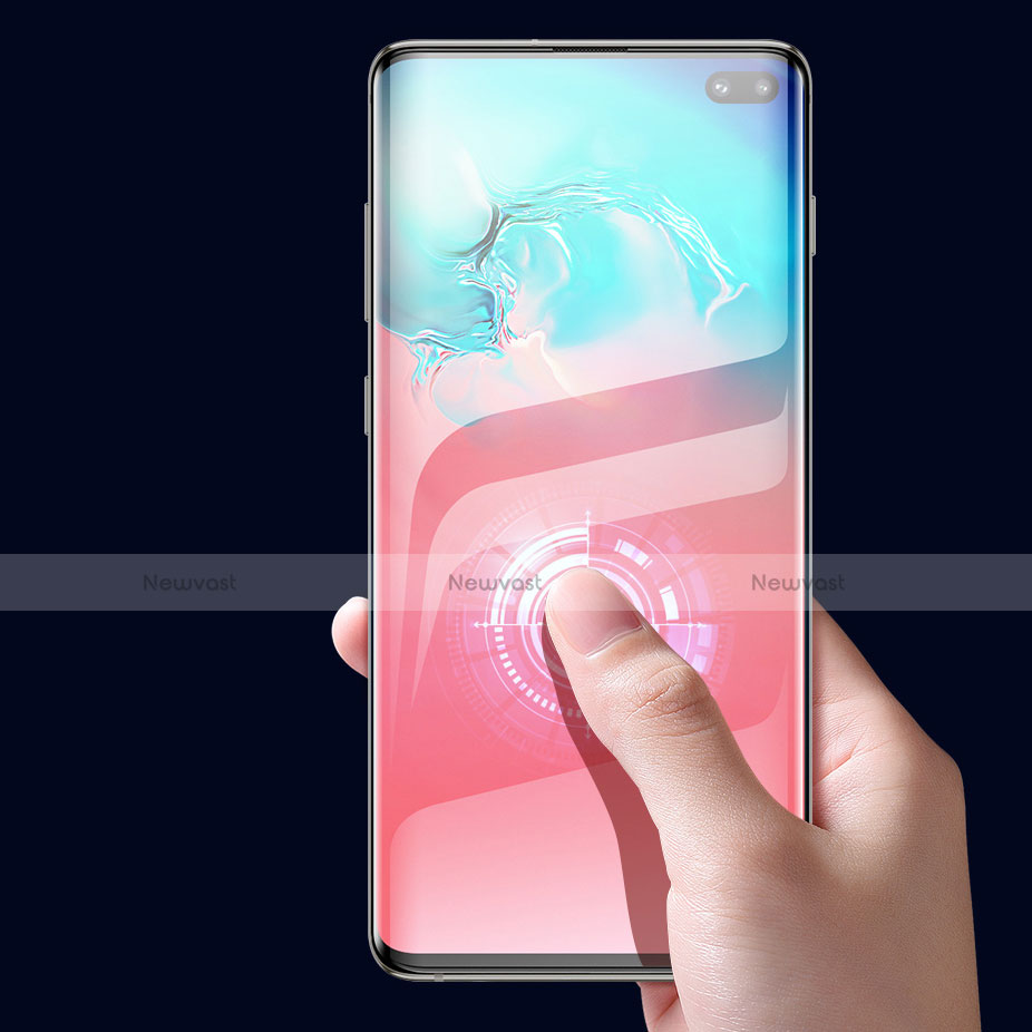 Ultra Clear Full Screen Protector Tempered Glass F05 for Samsung Galaxy S10 Plus Black