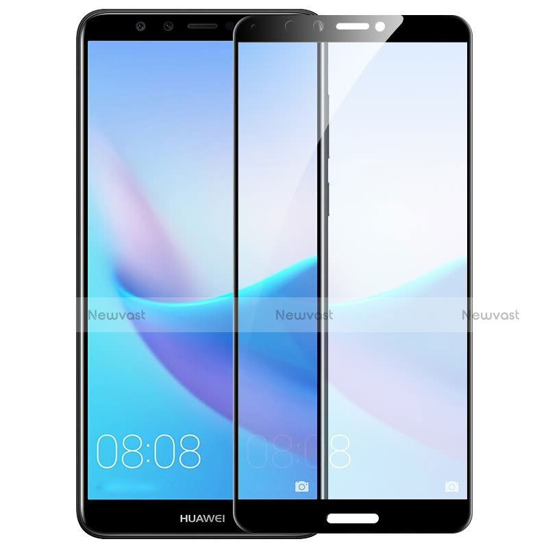 Ultra Clear Full Screen Protector Tempered Glass F06 for Huawei Enjoy 8 Black