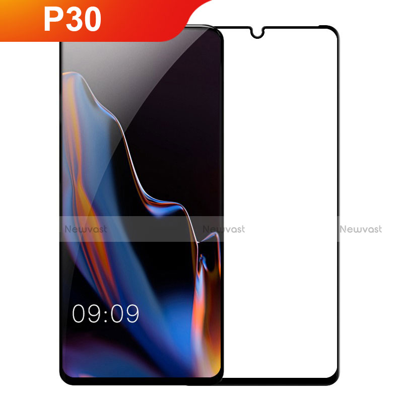 Ultra Clear Full Screen Protector Tempered Glass F06 for Huawei P30 Black