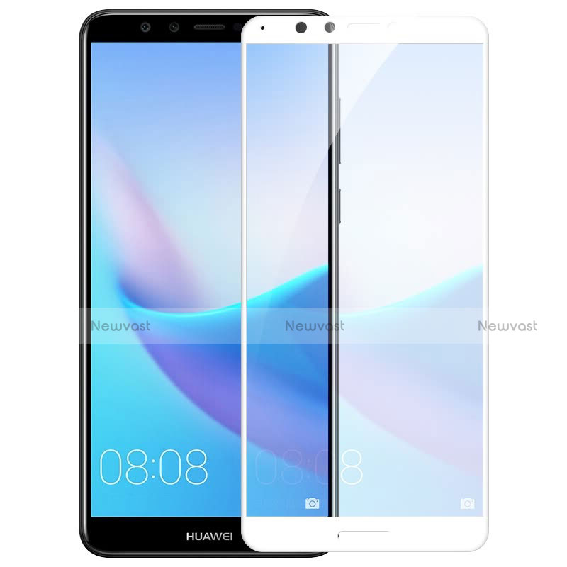 Ultra Clear Full Screen Protector Tempered Glass F06 for Huawei Y7 (2018) White