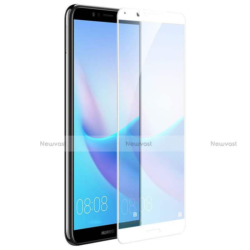 Ultra Clear Full Screen Protector Tempered Glass F06 for Huawei Y7 (2018) White