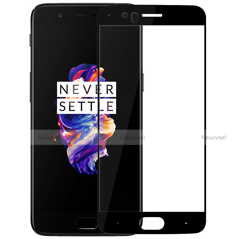 Ultra Clear Full Screen Protector Tempered Glass F06 for OnePlus 5 Black