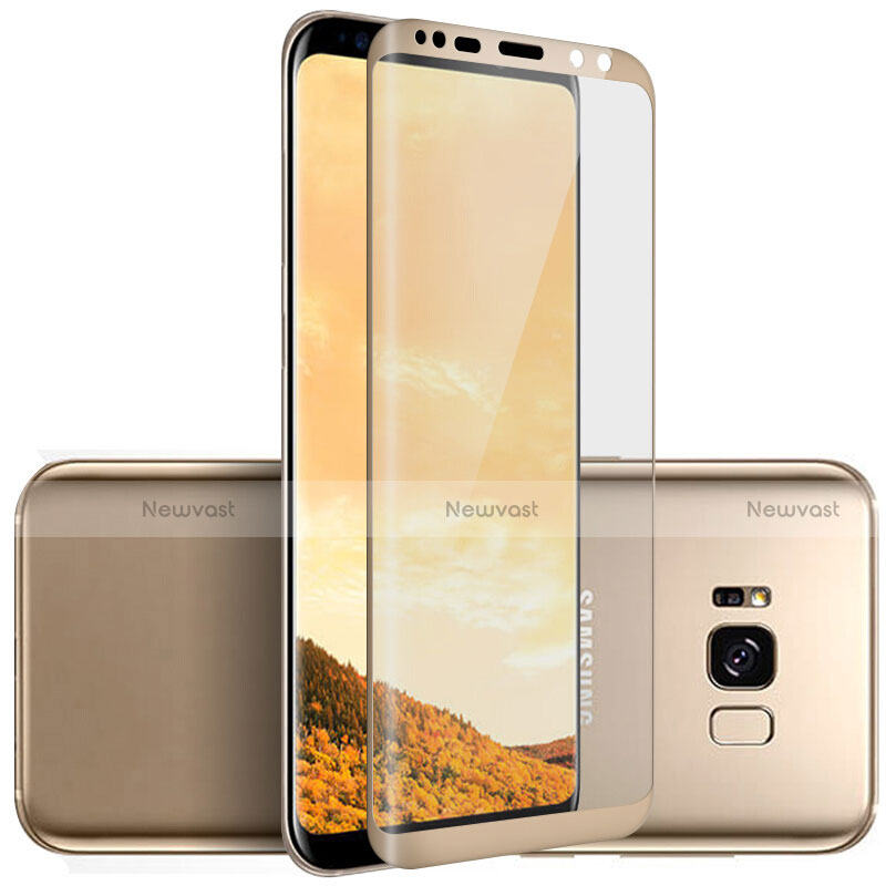 Ultra Clear Full Screen Protector Tempered Glass F06 for Samsung Galaxy S8 Plus Gold