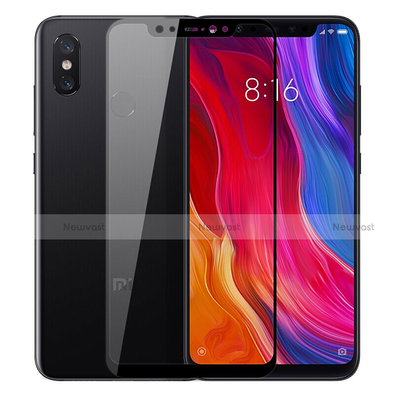 Ultra Clear Full Screen Protector Tempered Glass F06 for Xiaomi Mi 8 Black