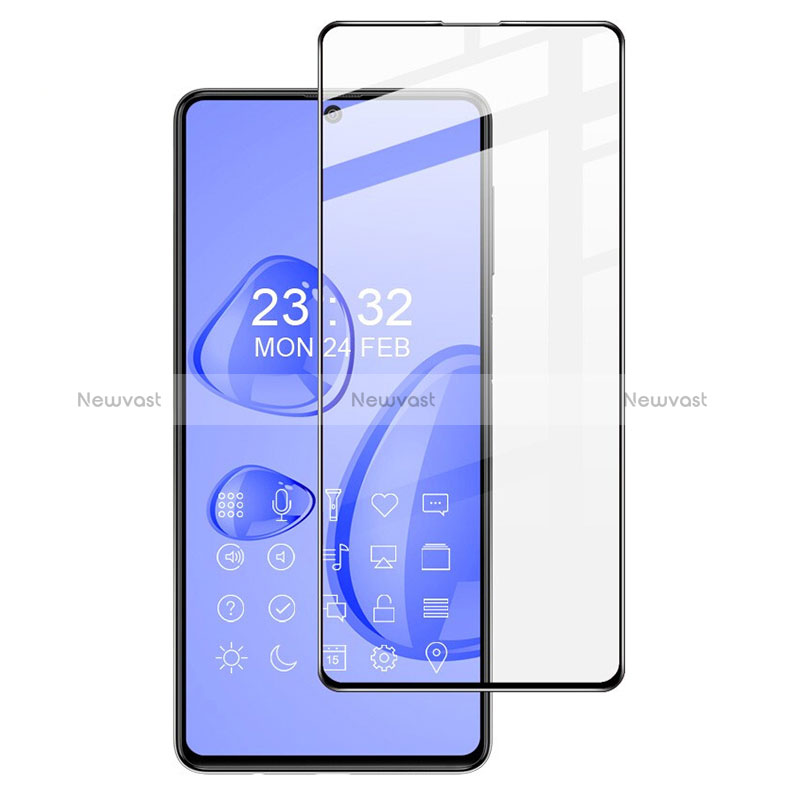 Ultra Clear Full Screen Protector Tempered Glass F07 for Samsung Galaxy M60s Black