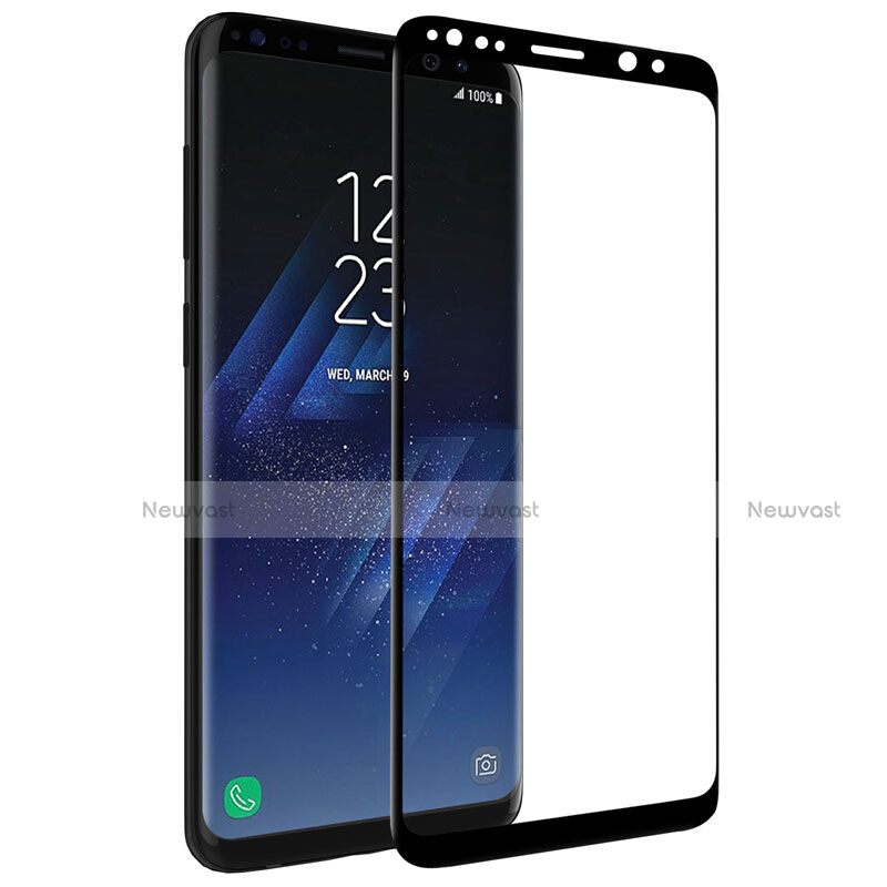 Ultra Clear Full Screen Protector Tempered Glass F07 for Samsung Galaxy S9 Black