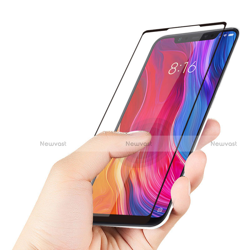 Ultra Clear Full Screen Protector Tempered Glass F07 for Xiaomi Mi 8 Black