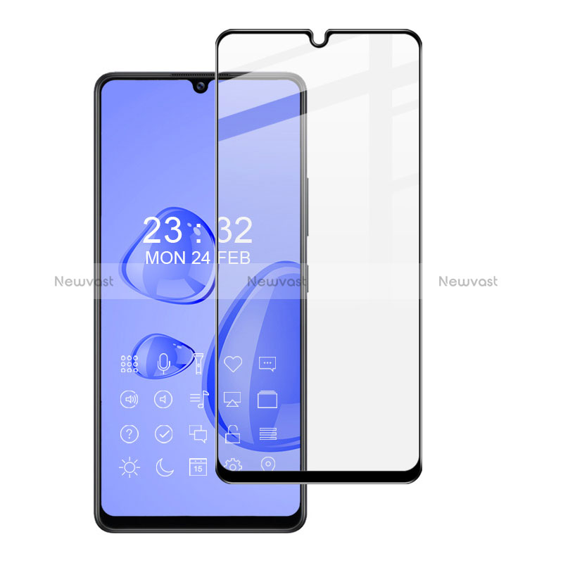 Ultra Clear Full Screen Protector Tempered Glass F08 for Samsung Galaxy A70 Black