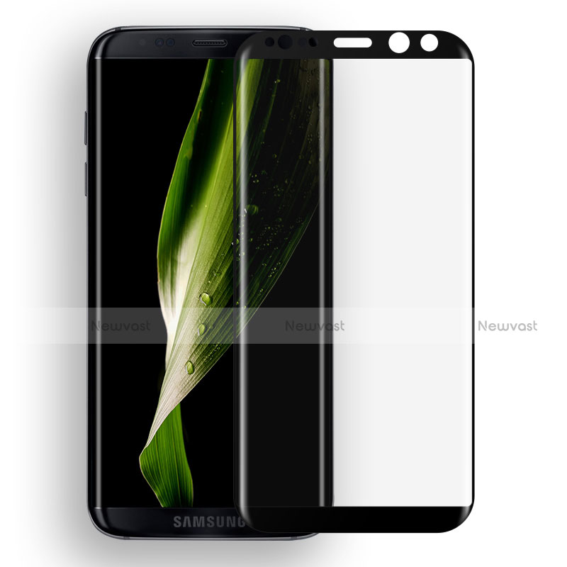 Ultra Clear Full Screen Protector Tempered Glass F08 for Samsung Galaxy S8 Black