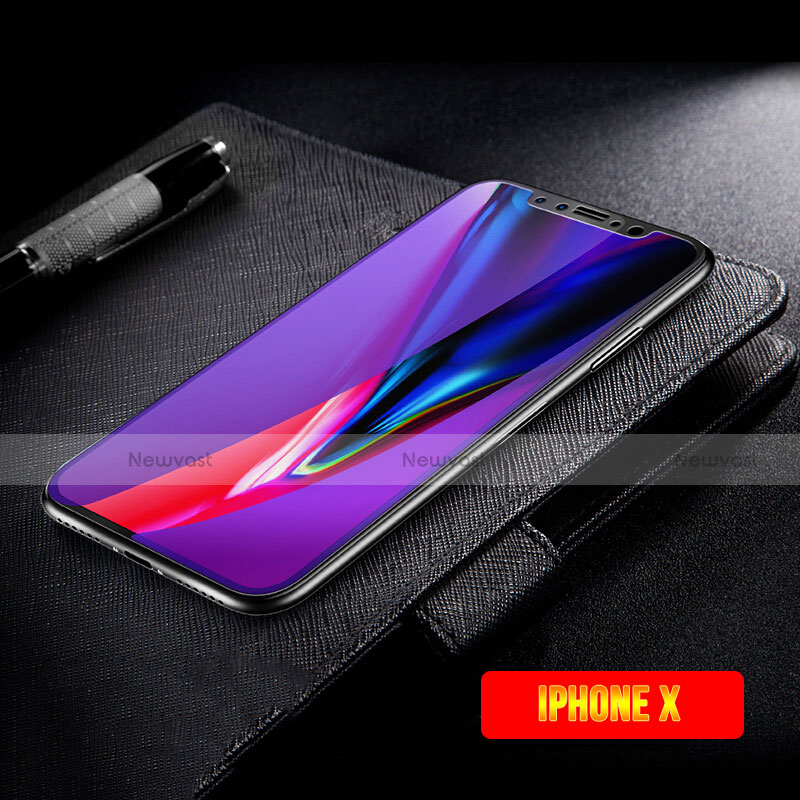 Ultra Clear Full Screen Protector Tempered Glass F14 for Apple iPhone X Black