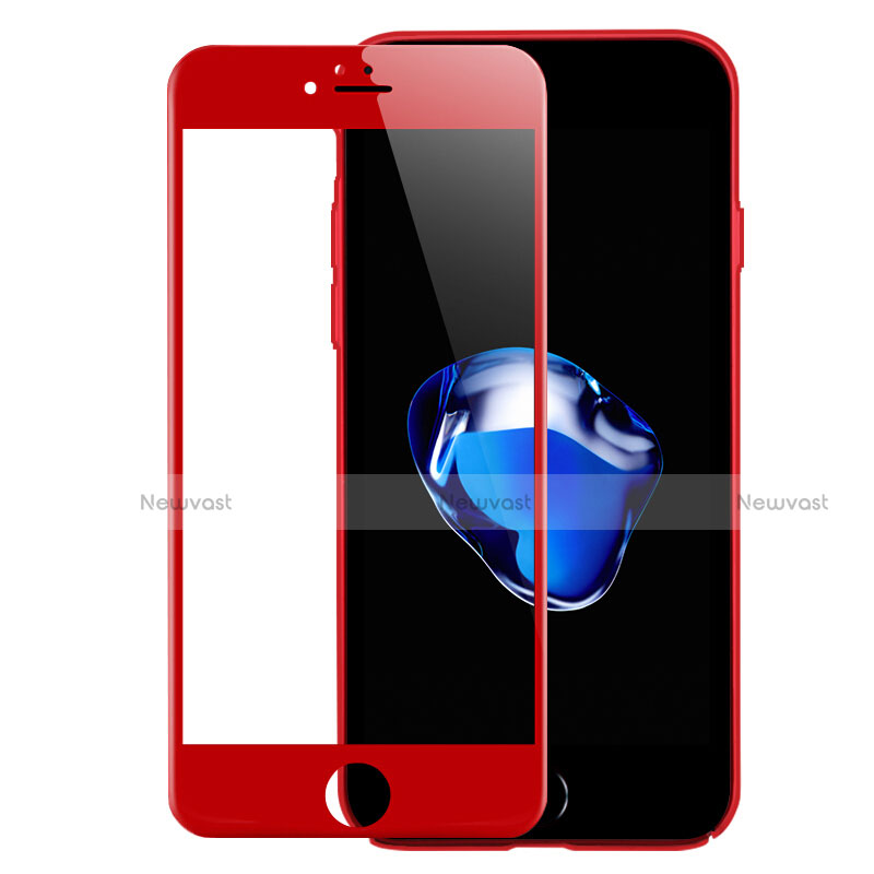 Ultra Clear Full Screen Protector Tempered Glass F18 for Apple iPhone SE (2020) Red