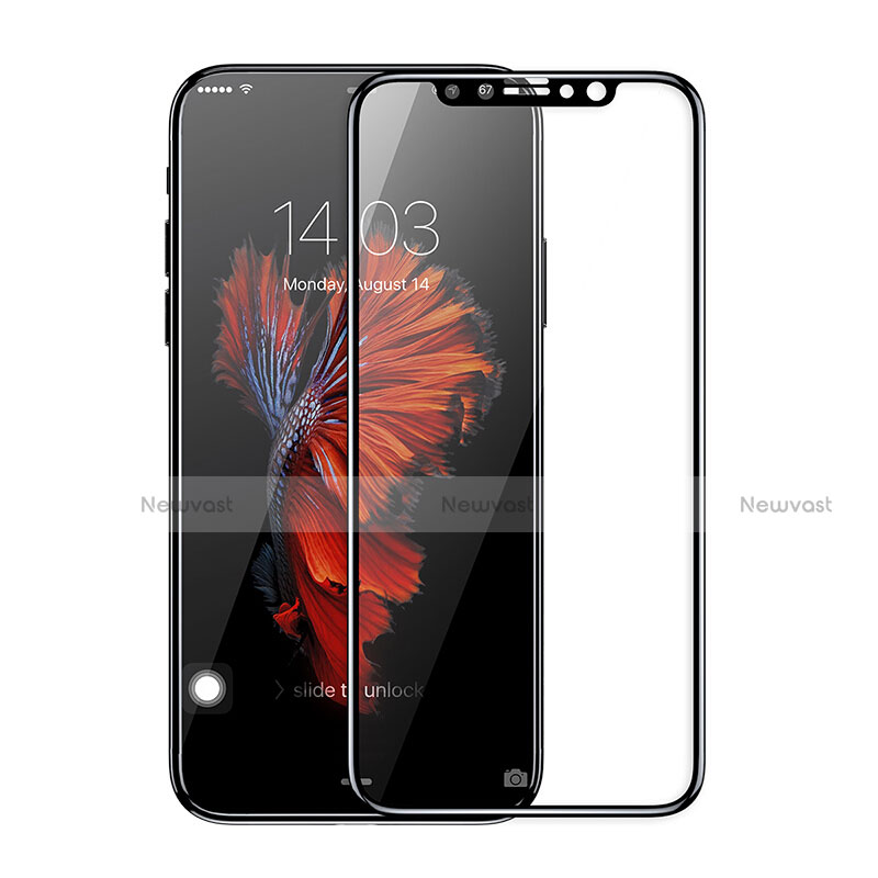 Ultra Clear Full Screen Protector Tempered Glass F22 for Apple iPhone X Black