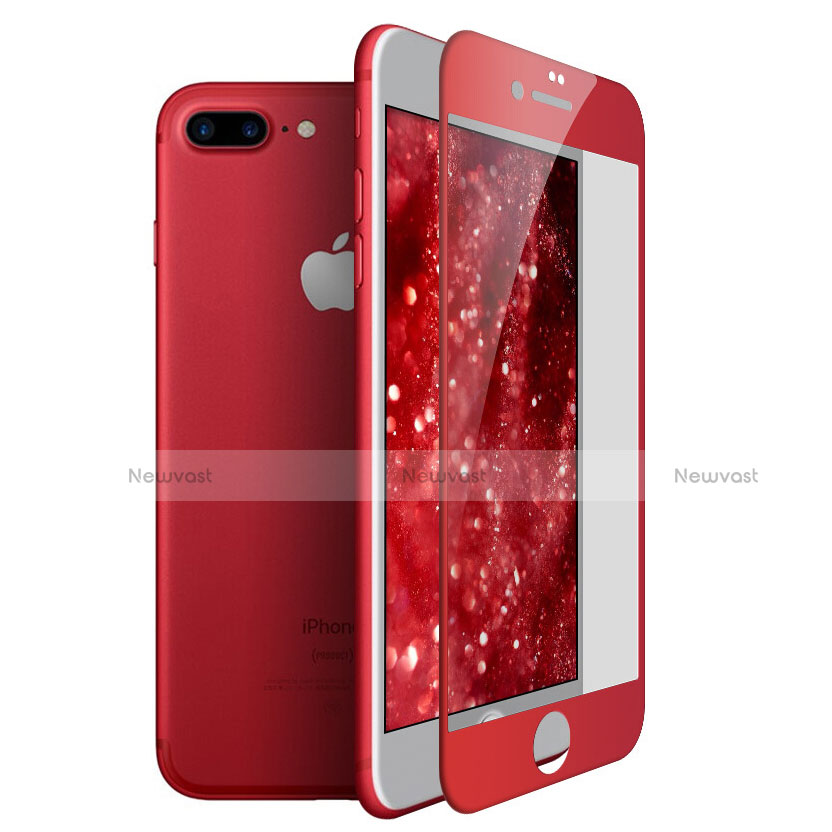 Ultra Clear Full Screen Protector Tempered Glass F24 for Apple iPhone 7 Plus Red