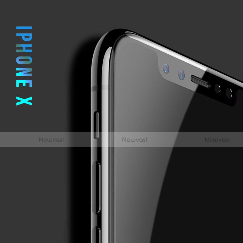 Ultra Clear Full Screen Protector Tempered Glass F25 for Apple iPhone X Black