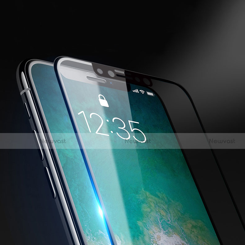 Ultra Clear Full Screen Protector Tempered Glass F25 for Apple iPhone X Black