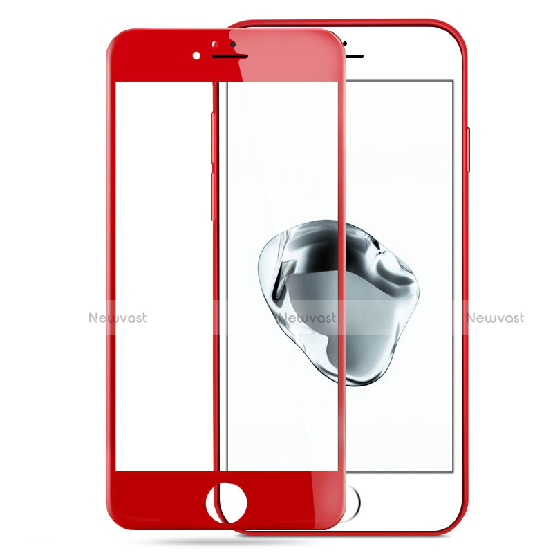 Ultra Clear Full Screen Protector Tempered Glass for Apple iPhone 7 Plus Red