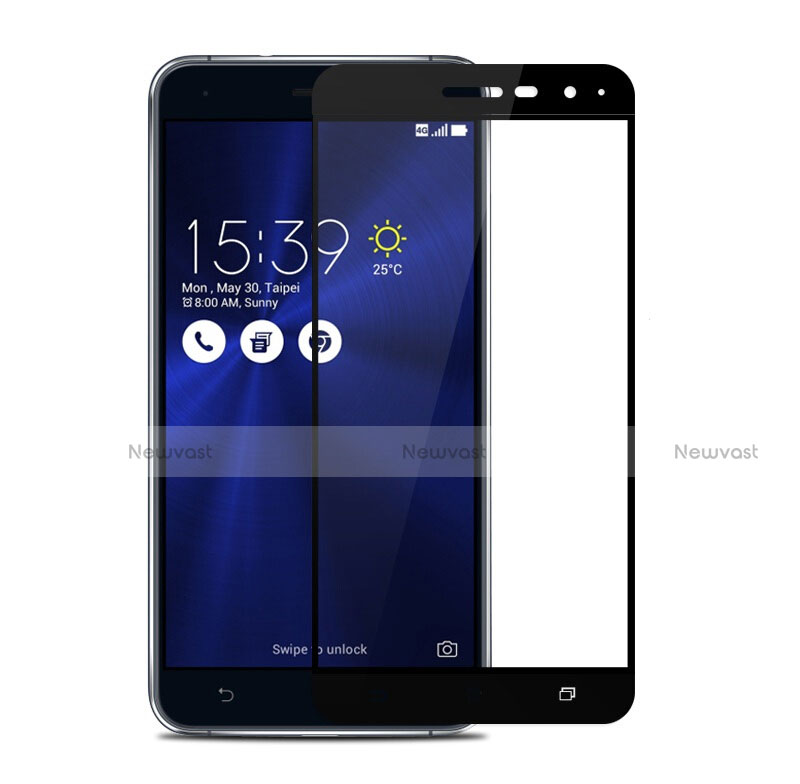 Ultra Clear Full Screen Protector Tempered Glass for Asus Zenfone 3 ZE552KL Black