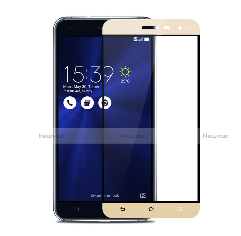 Ultra Clear Full Screen Protector Tempered Glass for Asus Zenfone 3 ZE552KL Gold