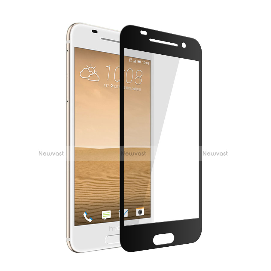 Ultra Clear Full Screen Protector Tempered Glass for HTC One A9 Black