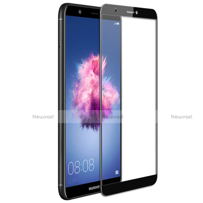 Ultra Clear Full Screen Protector Tempered Glass for Huawei Enjoy 7S Black