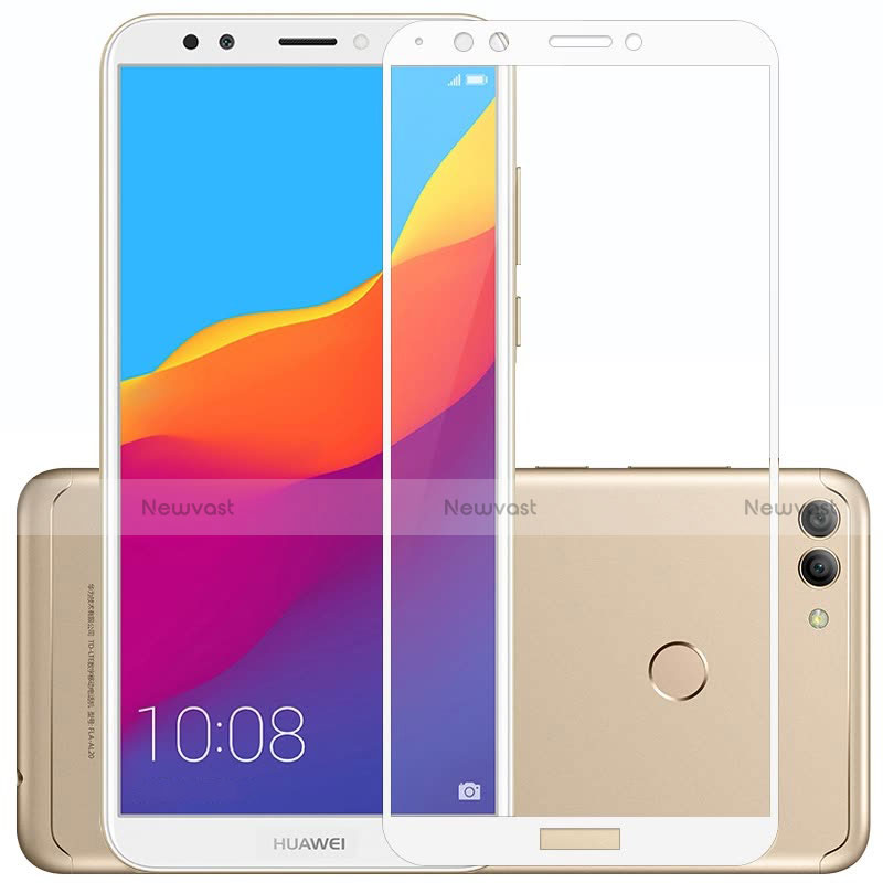 Ultra Clear Full Screen Protector Tempered Glass for Huawei Enjoy 8 Plus White