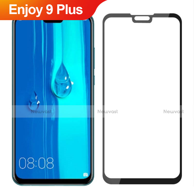 Ultra Clear Full Screen Protector Tempered Glass for Huawei Enjoy 9 Plus Black