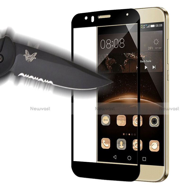 Ultra Clear Full Screen Protector Tempered Glass for Huawei GX8 Black