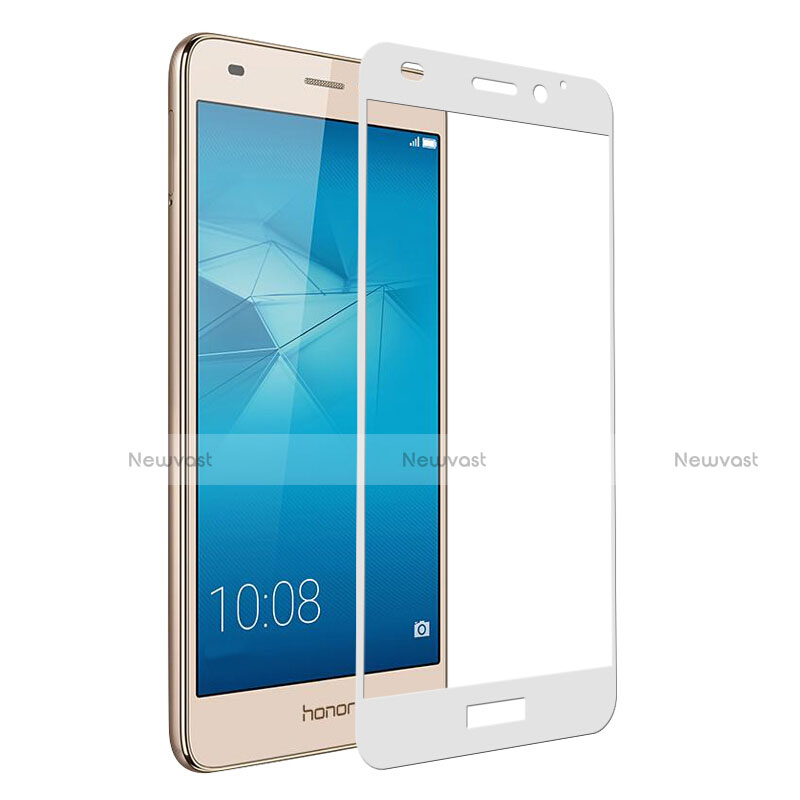 Ultra Clear Full Screen Protector Tempered Glass for Huawei Honor 5C White