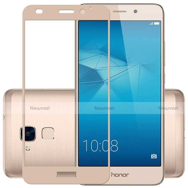 Ultra Clear Full Screen Protector Tempered Glass for Huawei Honor 7 Lite Gold