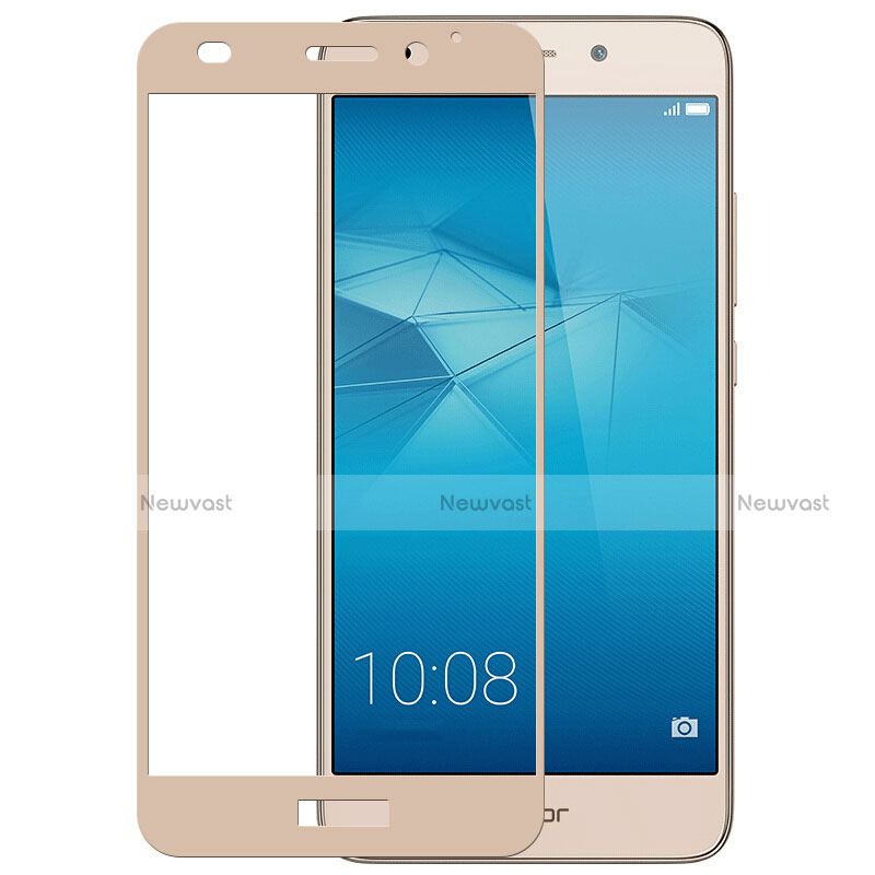 Ultra Clear Full Screen Protector Tempered Glass for Huawei Honor 7 Lite Gold