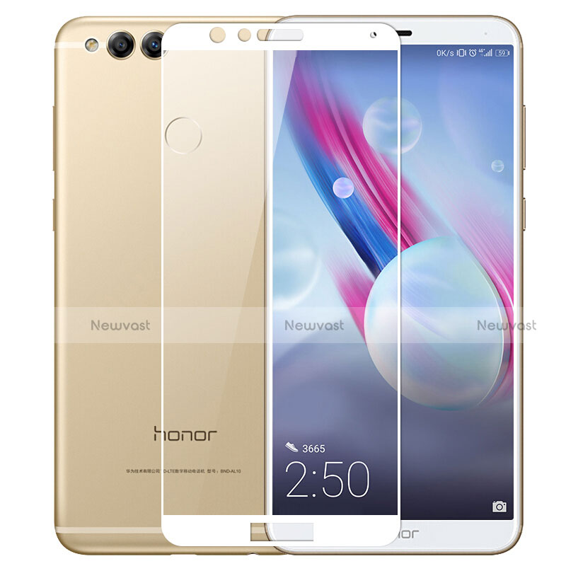 Ultra Clear Full Screen Protector Tempered Glass for Huawei Honor 7X White