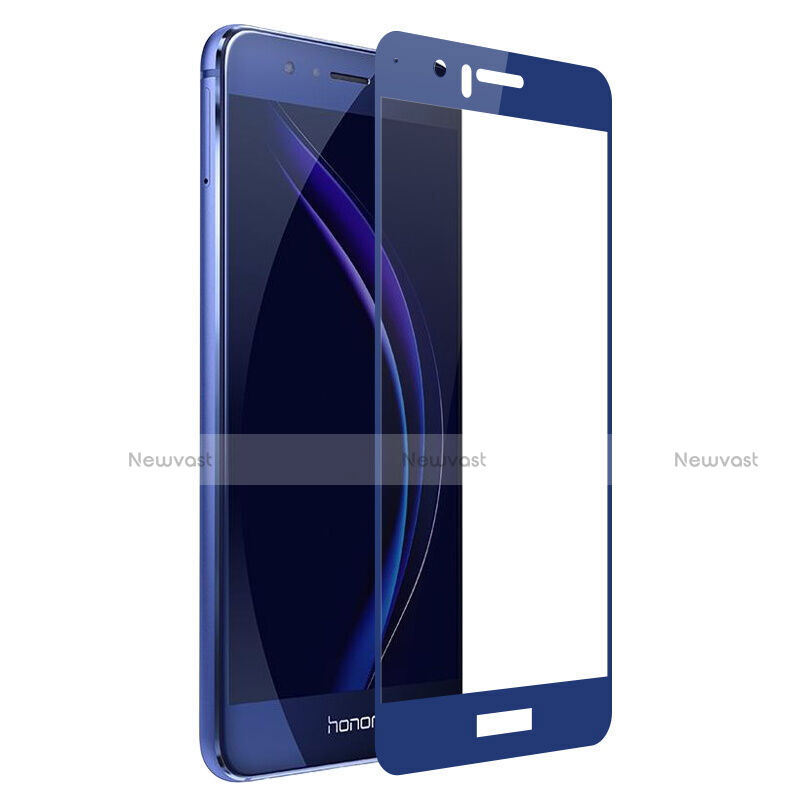 Ultra Clear Full Screen Protector Tempered Glass for Huawei Honor 8 Blue