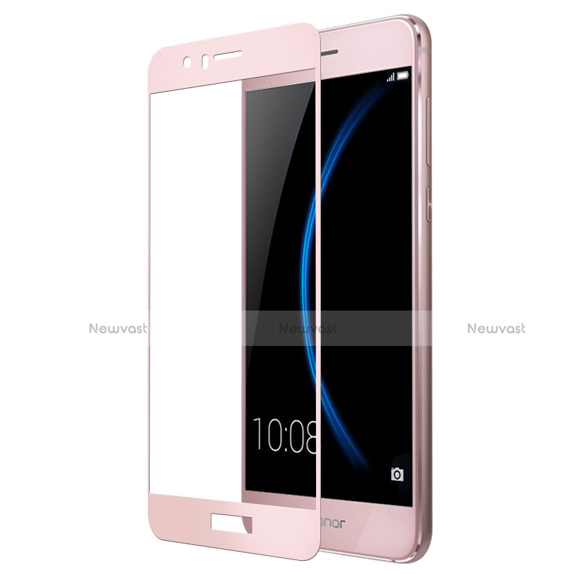 Ultra Clear Full Screen Protector Tempered Glass for Huawei Honor 8 Pink