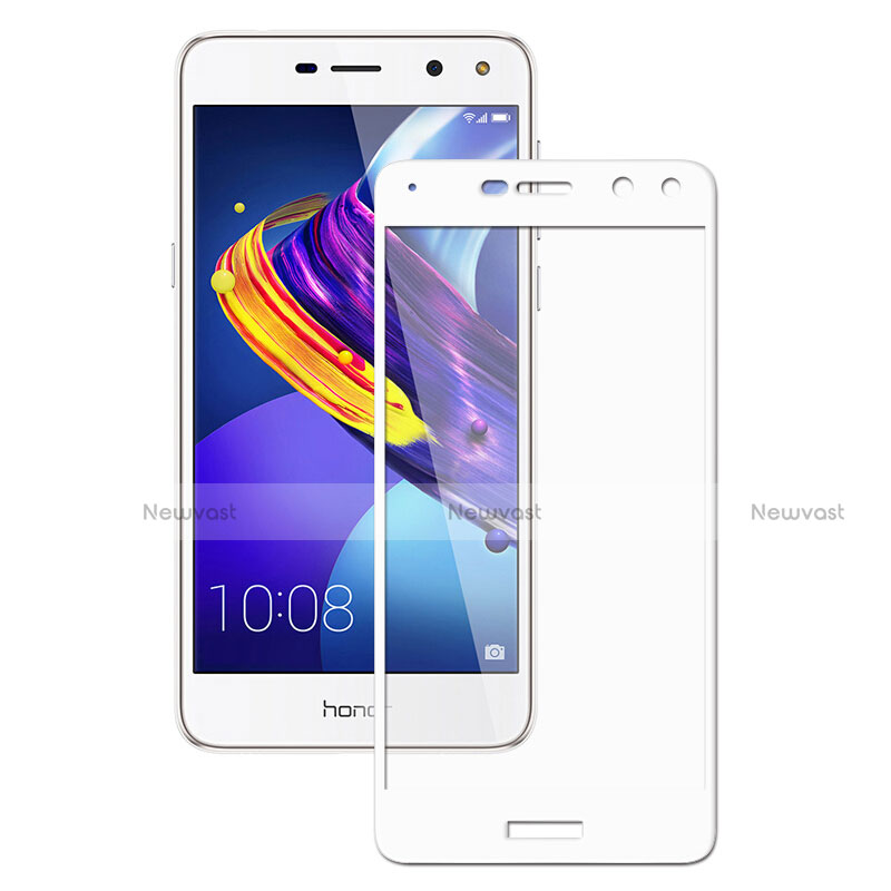 Ultra Clear Full Screen Protector Tempered Glass for Huawei Honor Play 6 White