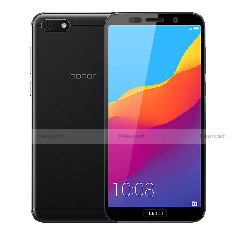 Ultra Clear Full Screen Protector Tempered Glass for Huawei Honor Play 7 Black