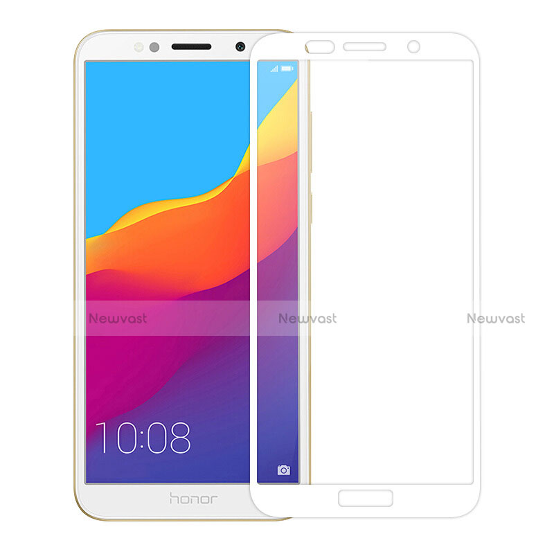 Ultra Clear Full Screen Protector Tempered Glass for Huawei Honor Play 7 White