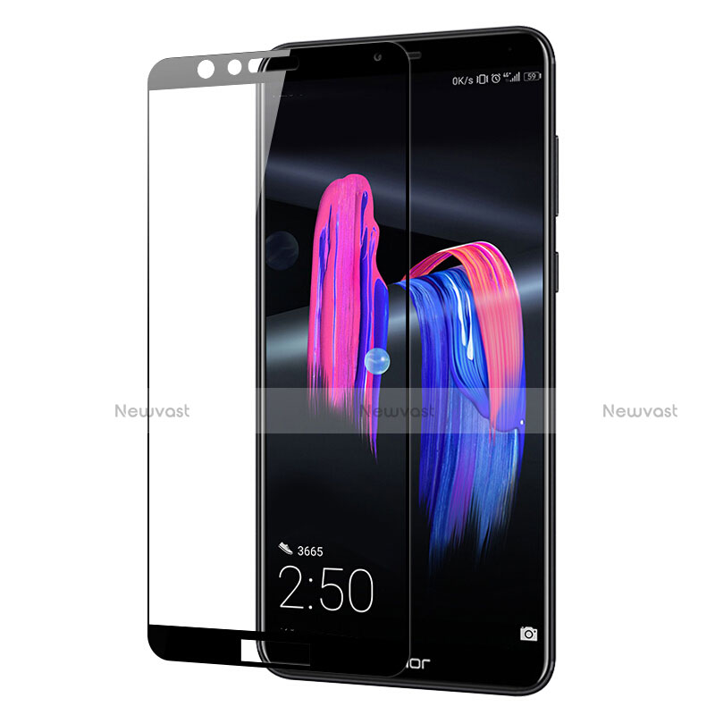 Ultra Clear Full Screen Protector Tempered Glass for Huawei Honor Play 7X Black