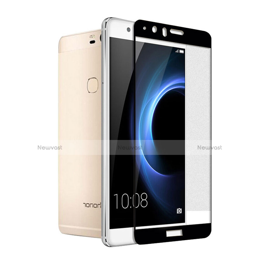 Ultra Clear Full Screen Protector Tempered Glass for Huawei Honor V8 Black