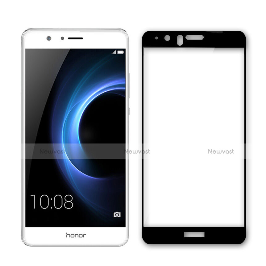 Ultra Clear Full Screen Protector Tempered Glass for Huawei Honor V8 Black