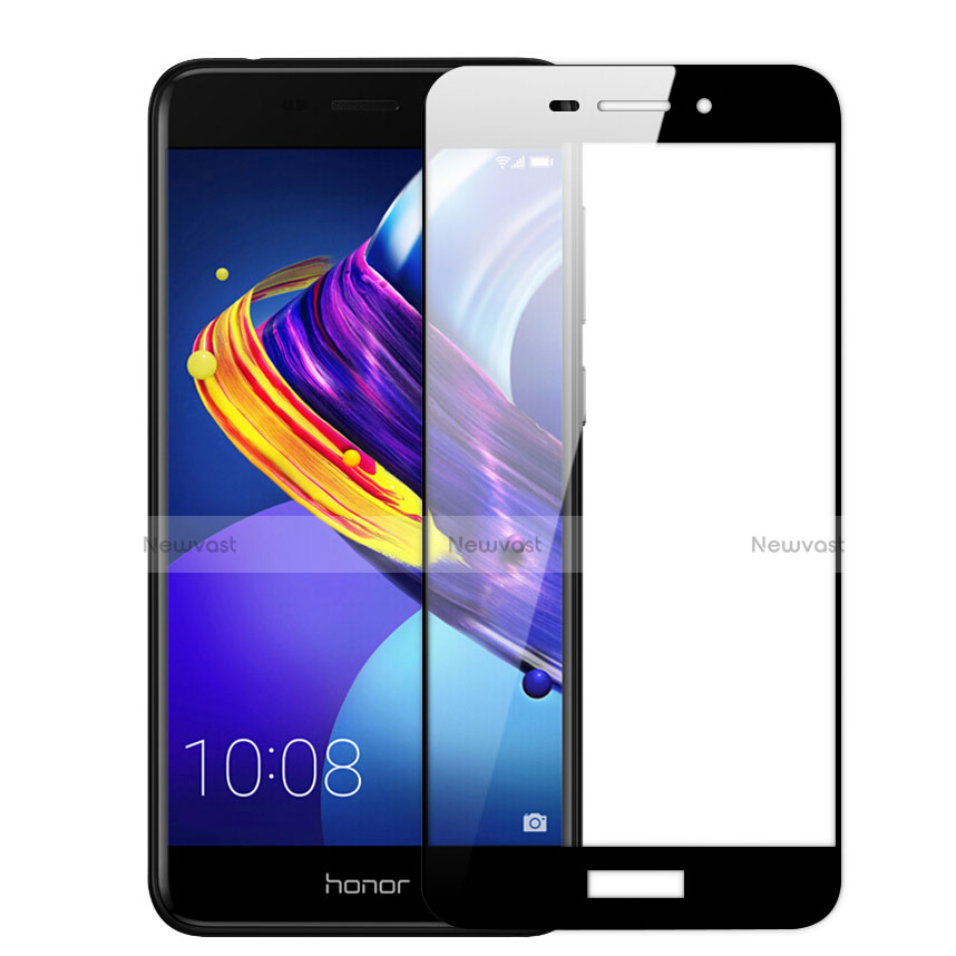 Ultra Clear Full Screen Protector Tempered Glass for Huawei Honor V9 Play Black